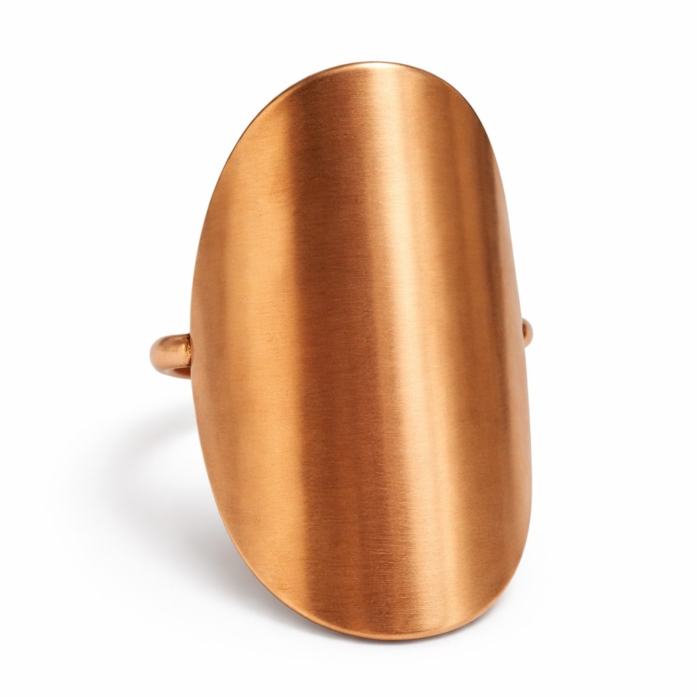 West Texas Handmade Smooth Copper Statement Ring  7 Artisan Boho unique original